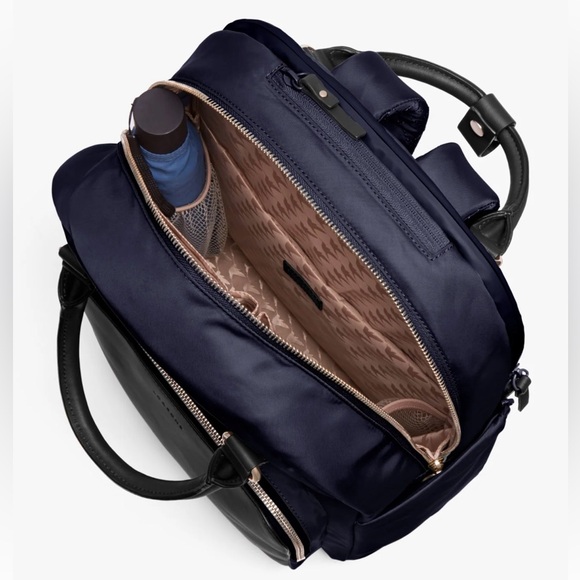 LO & SONS Rowledge Backpack Large Recycled Nylon
Deep Navy/Gold/Camel NWT - Picture 7 of 14